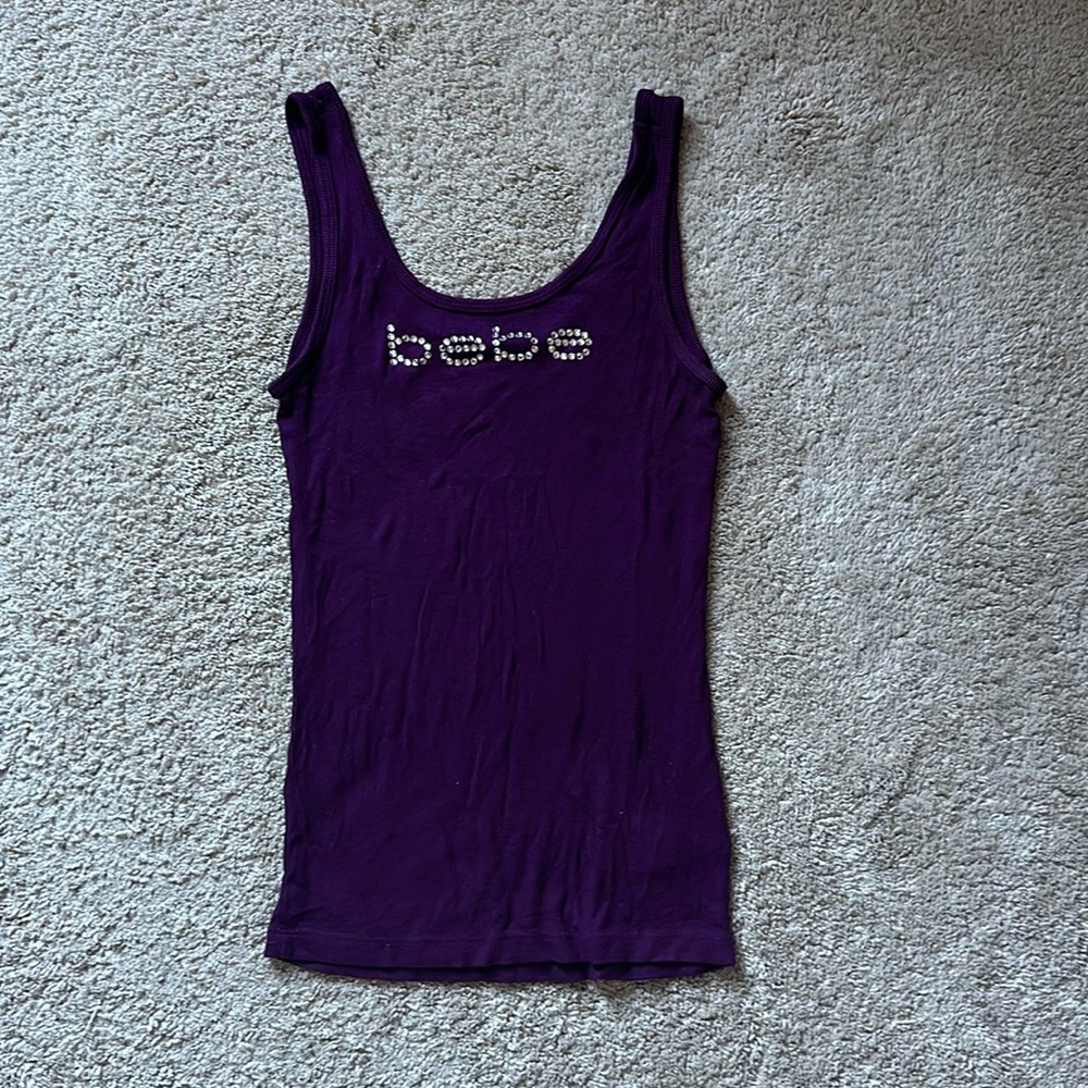Bebe purple tank